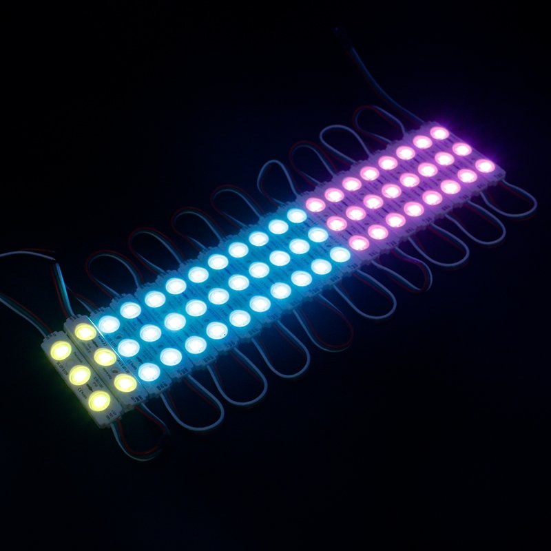 WS2811 RGBIC 12V Led Module 2811 Addressable Waterproof Digital Magic Color Signage IP67 1.5W IC Smart Pixels RGB Led Module