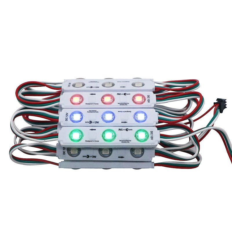 WS2811 RGBIC 12V Led Module 2811 Addressable Waterproof Digital Magic Color Signage IP67 1.5W IC Smart Pixels RGB Led Module
