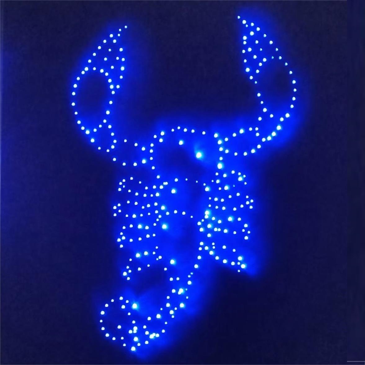 120*120 cm Fiber Optic DIY LED Light Panel with Optical Fibers Prototype Design