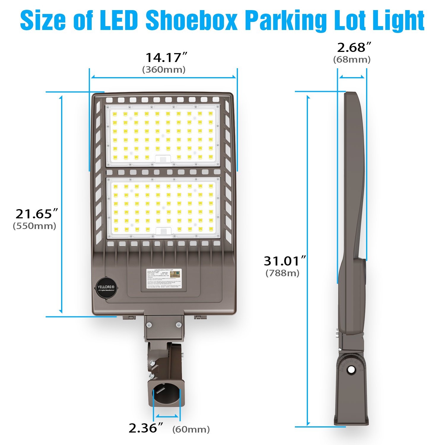LED Area Light US Waerhouse 100W 150W 200W 400W UL DLC ETL IP65 Outdoor LED Stadium Road Parking Lot Shoebox Street Flood Lights