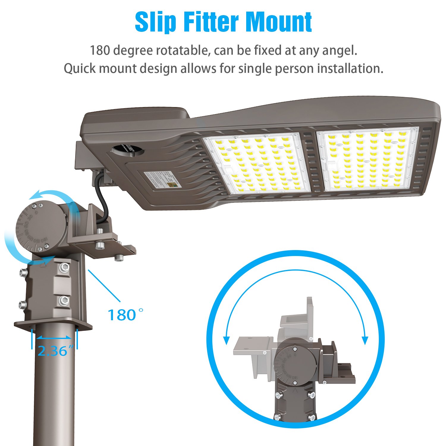 LED Area Light US Waerhouse 100W 150W 200W 400W UL DLC ETL IP65 Outdoor LED Stadium Road Parking Lot Shoebox Street Flood Lights