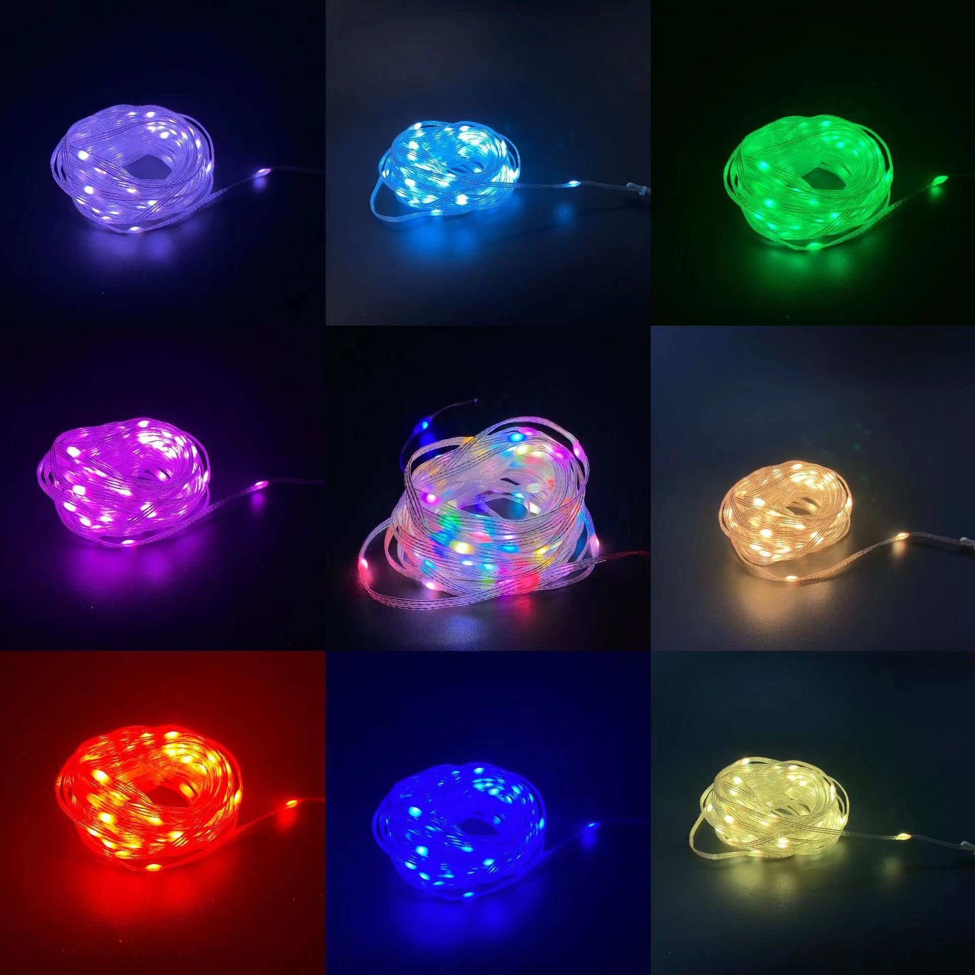LED String Light 5M 10M 20M Dream Color RGBIC Strip Fairy Light USB Smart Christmas Tree Lights App Control Outdoor