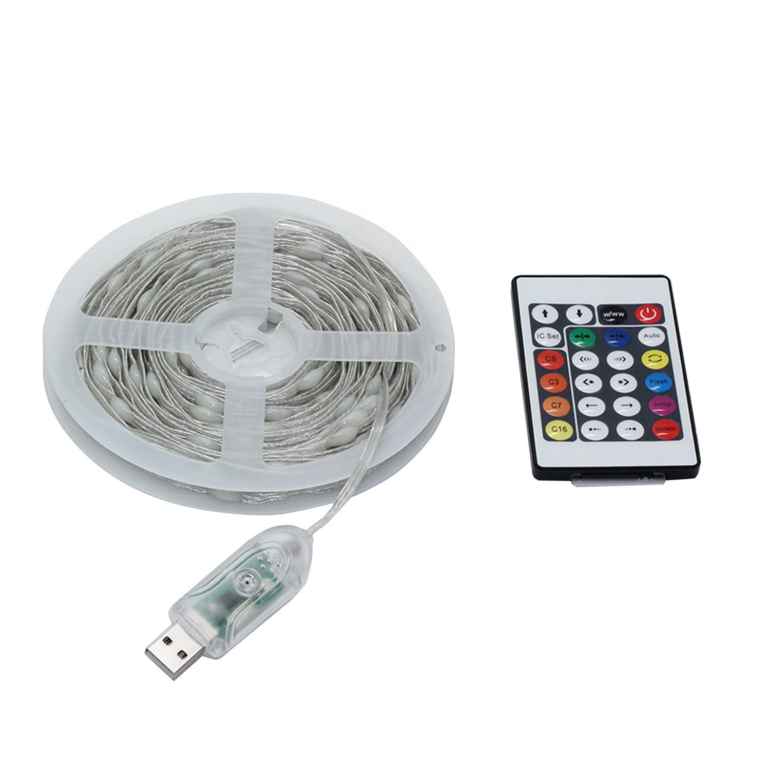 LED String Light 5M 10M 20M Dream Color RGBIC Strip Fairy Light USB Smart Christmas Tree Lights App Control Outdoor