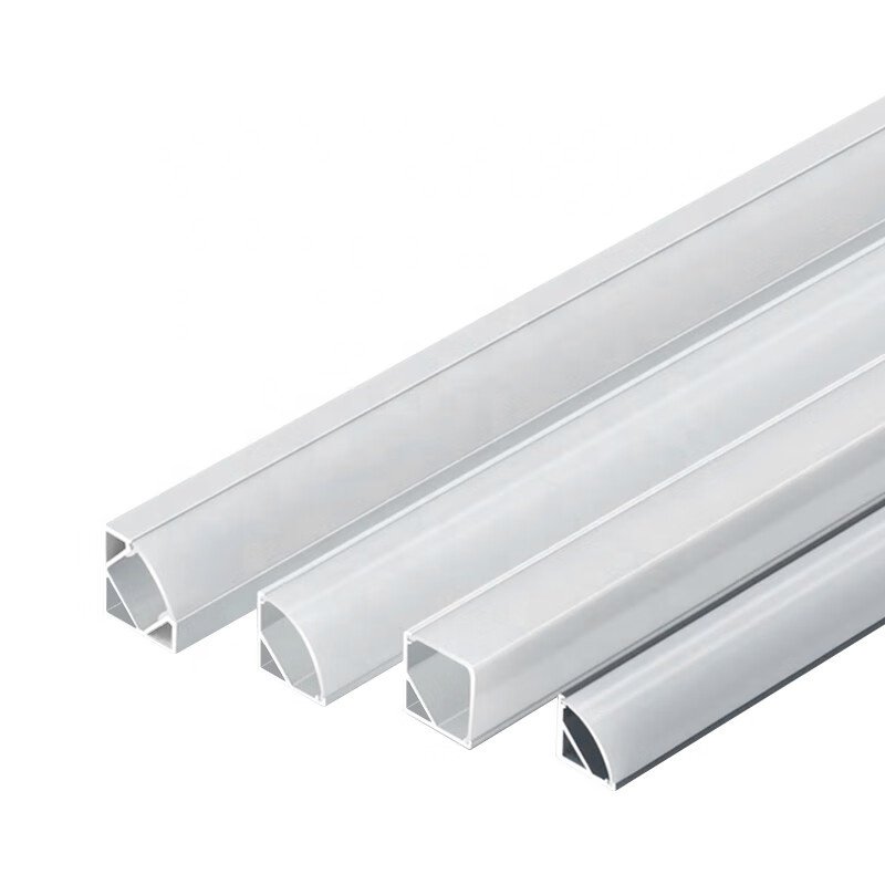 Surface Mounting Linear Lighting Profil Channel Housing 45 90 Degree Corner Aluminum Profile LED Strip Light