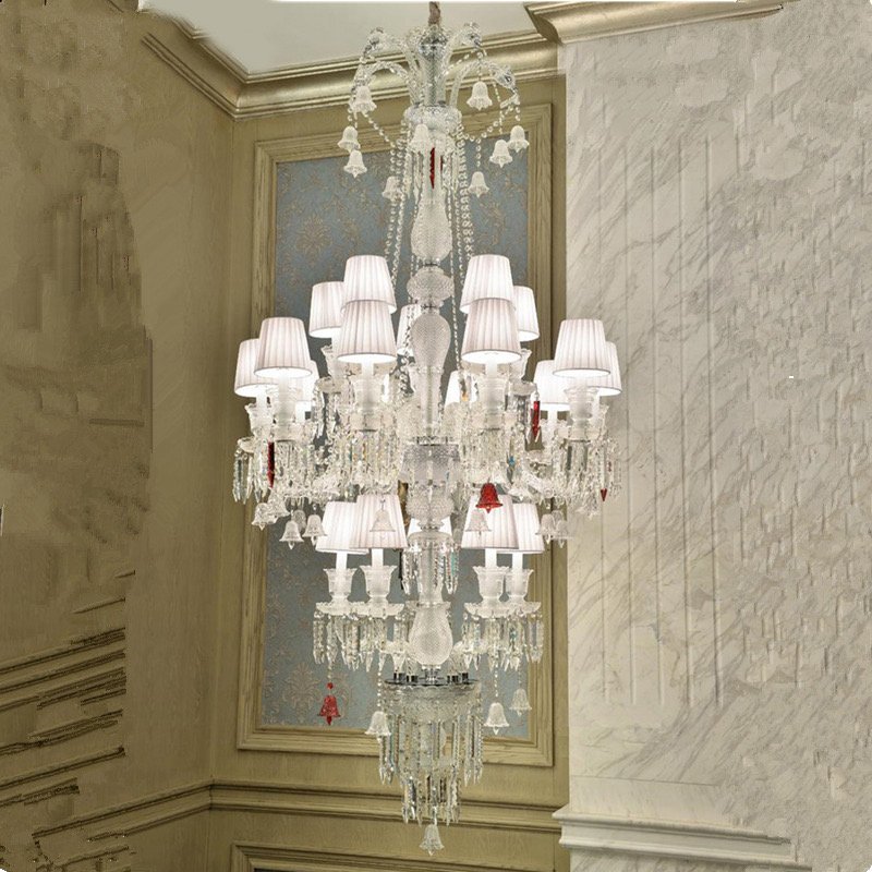 Wholesale Modern Candle Pendant Light Luxury 8 Heads Wedding Decor Crystal Chandelier