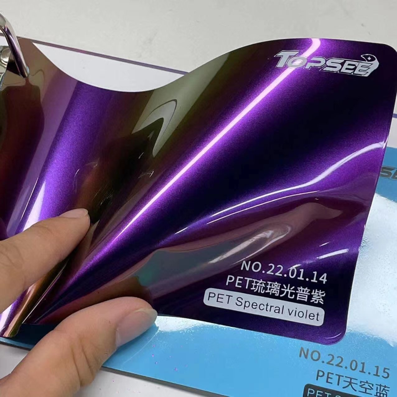 TOPSEE 1.52*18 Meter Celestial unicorn PET Super Glossy Chameleon Auto Paint Car Vinyl Wrap Colors