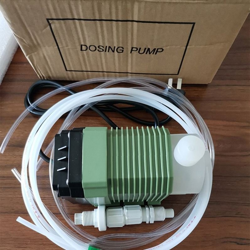 ANDUUK Chemical Metering Electromagnetic Metering Pump Solenoid Metering Pumps Chlorine Mini Chemical Electronic Dosing Pump