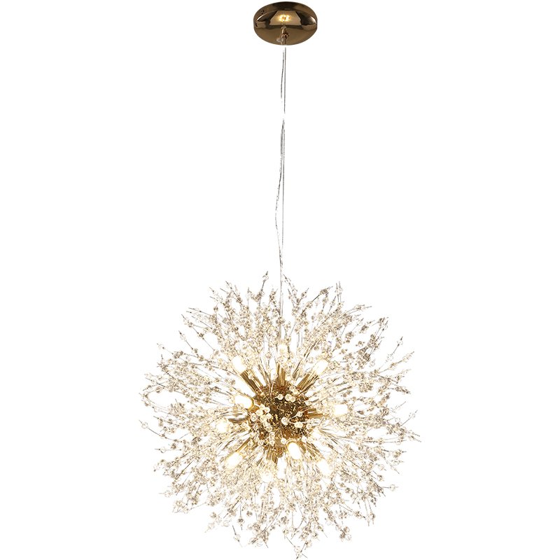 JYLIGHTING Contemporary Led Chandelier Pendant Light Kitchen Island Pendant Lights Nordic Round Crystal Chandelier