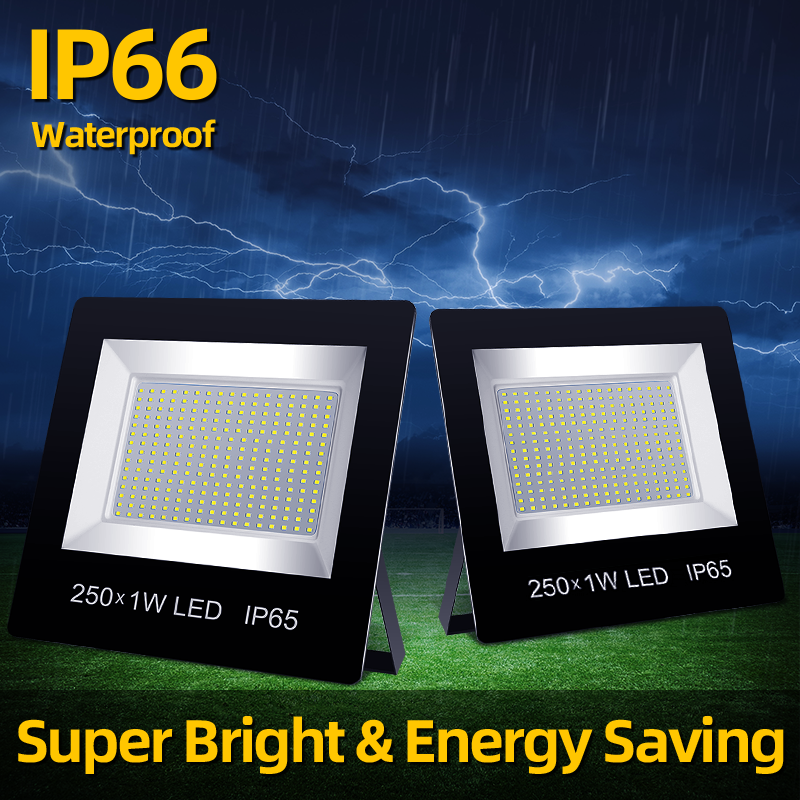 IP66 Flood Light ultra Bright High Power LED Floodlight Exterior Waterproof Floodlight ultra Thin LED Courtyard Flood Light Lamp