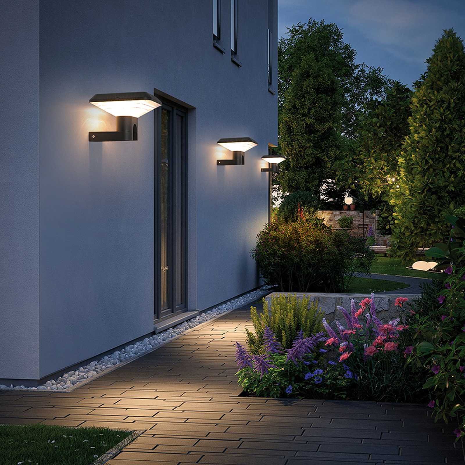 Newly Designed Durable Die Cast Aluminum Solar Wall Lamp with 4.5W Panel, Solar Energy-saving Garden Light
