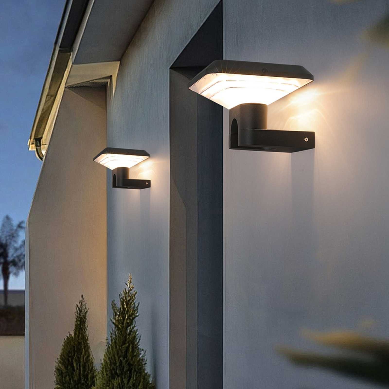 Newly Designed Durable Die Cast Aluminum Solar Wall Lamp with 4.5W Panel, Solar Energy-saving Garden Light