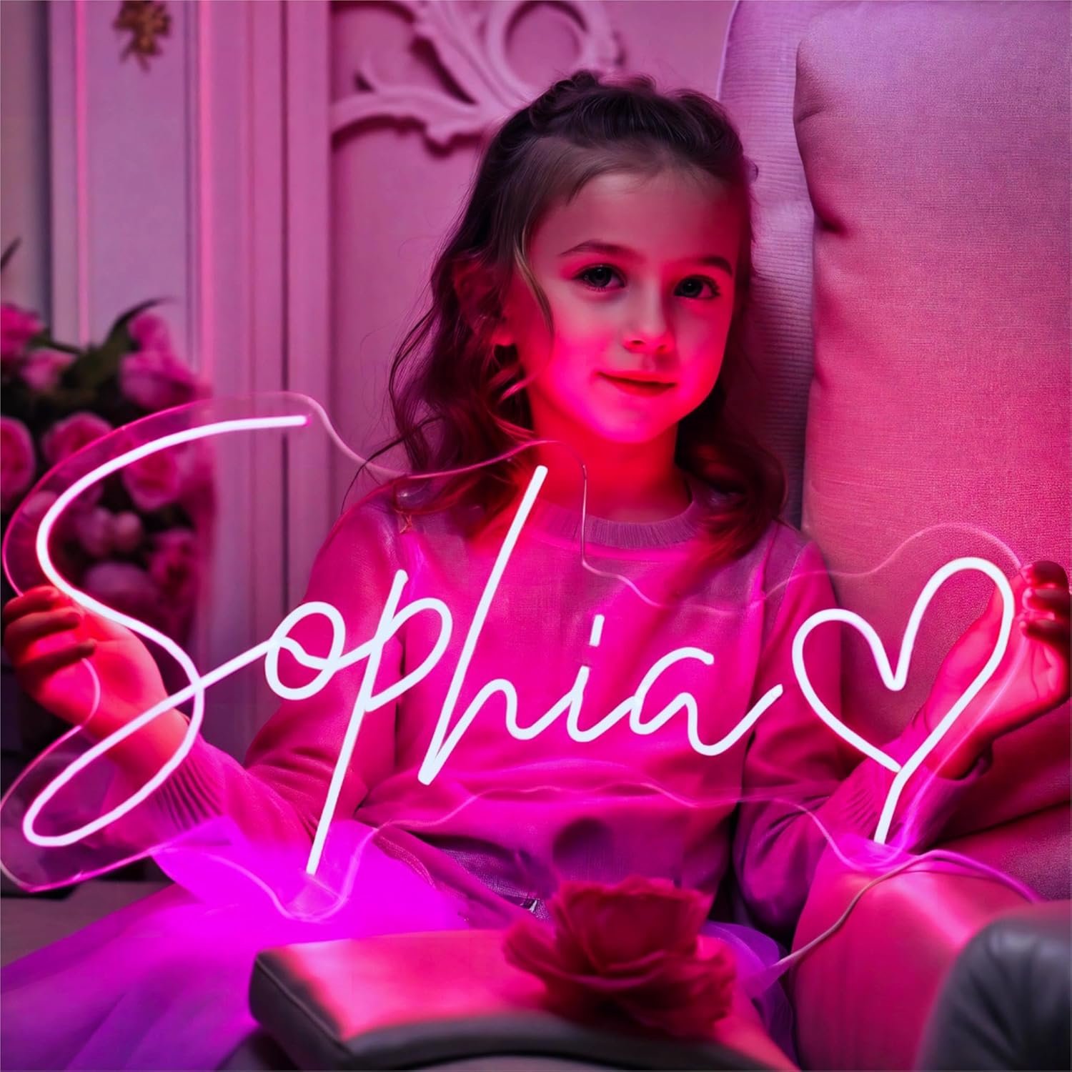 Custom Neon Signs Customizable LED Neon Light Personalized Light up Sign Shop Name Sign Family Christmas Decoration Gift