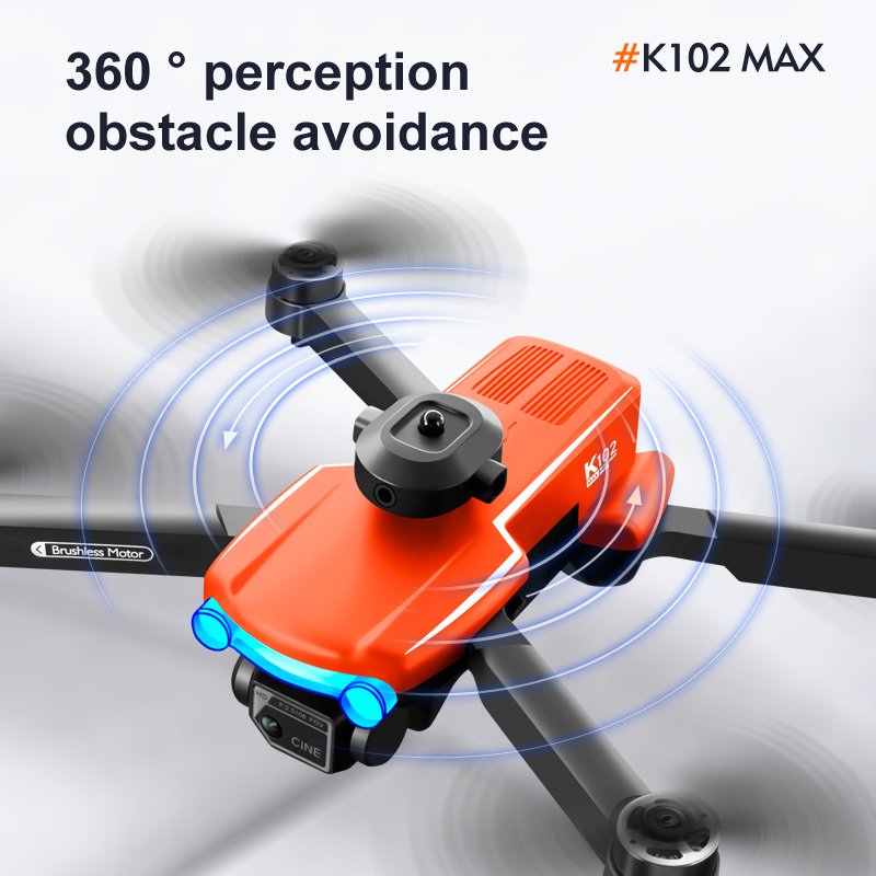 K102 MAX Drone Obstacle Avoidance Wifi Fpv Rc Professional Drone With 4K HD Dual Camera Mini Drone Kids Toys Gift Quadcopter