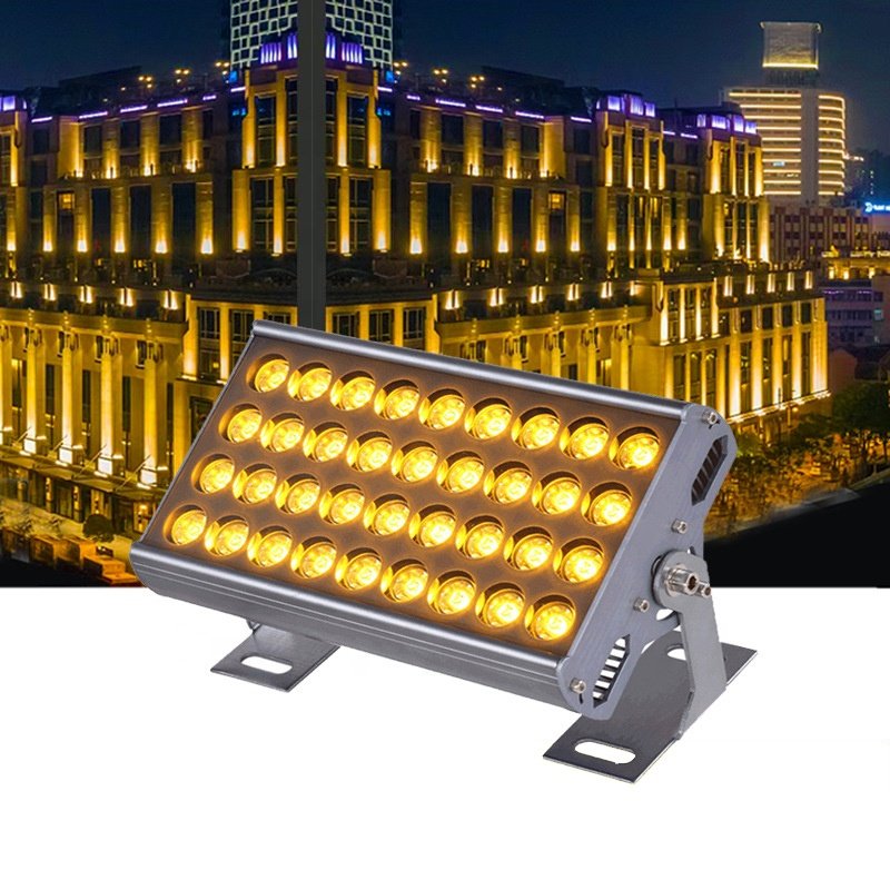 DMX Facade Led Wall Washer Spotlight 18w Outdoor Architectural Lighting 36w Dimmable Rgbw Exterior Spotlight 48w COB Flood Light