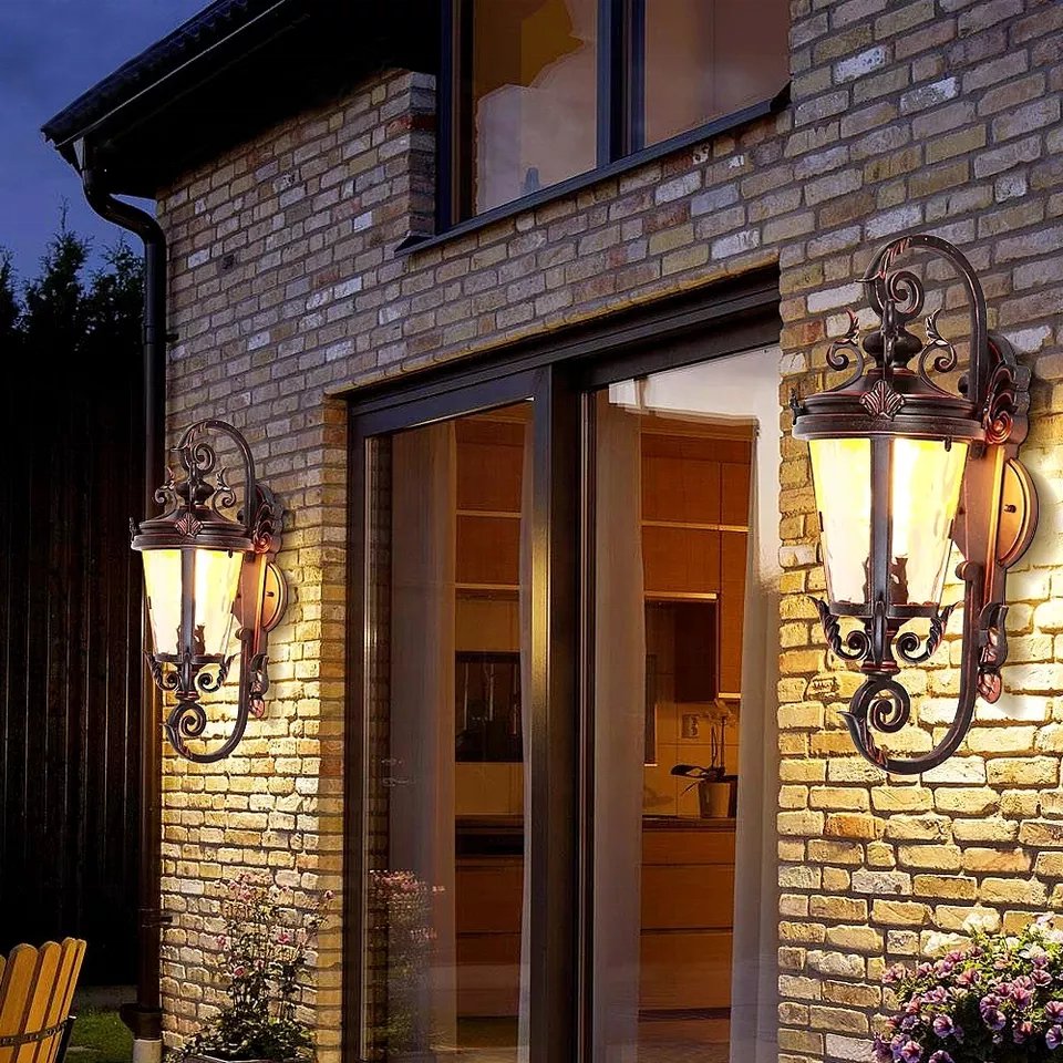 Spot Stocks Light Aluminum Led Outdoor Wall Light Fixtures Modern Creative Retro Outdoor Wall Light for Home Outdoor