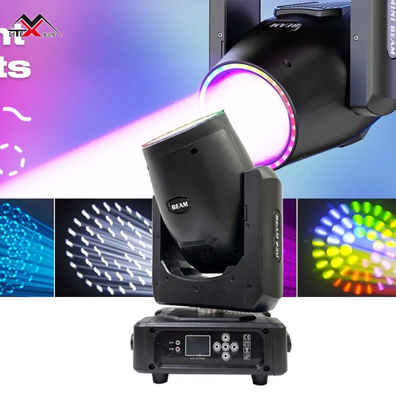 Small Mini Beam 230 7r Cabeza Movil 7r Sharpy 230w Moving Head Light with halo Light
