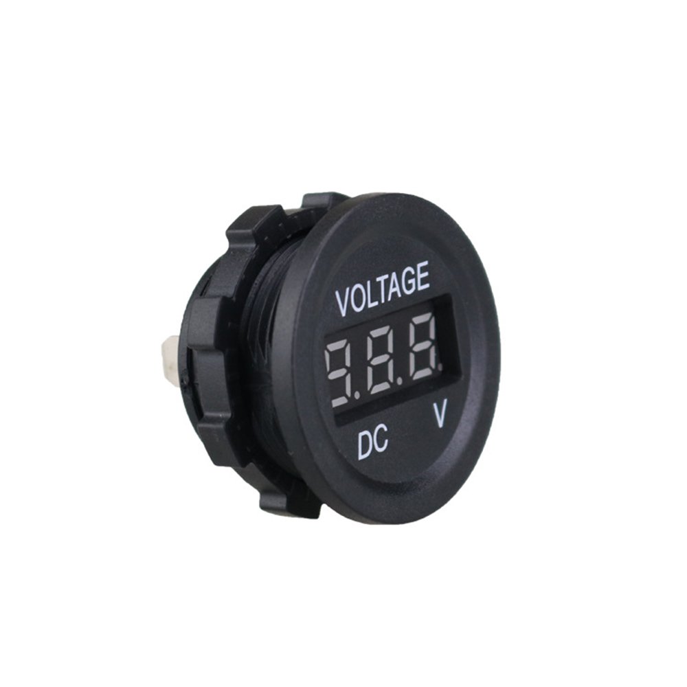 A27 DC 12V 24V LED Voltage Meter Digital Voltmeter For Car Bus Marine