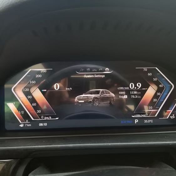 Old Model for BMW F Series Auto Meter Upgraded with New LCD Instrument Display