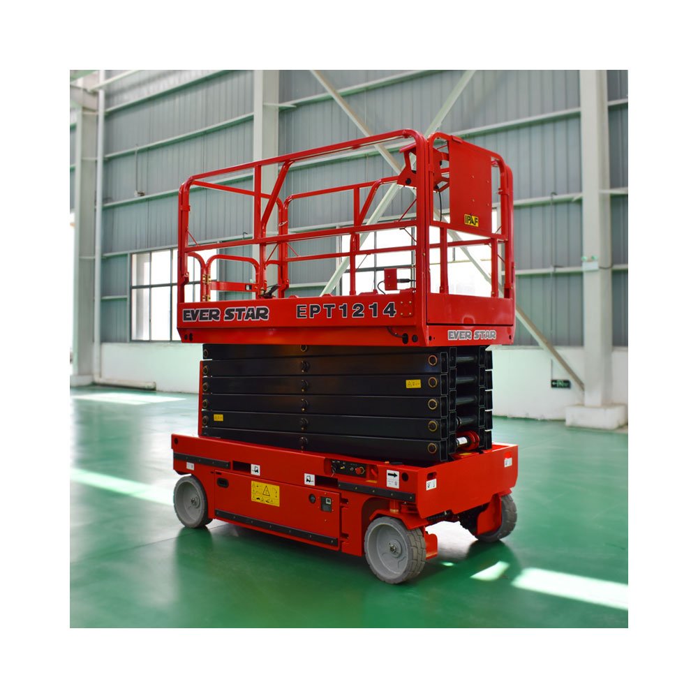 Auto Walking Lift 6m 8m10m 12m 14m Self Propelled Mobile Electric Scissor Lift Man Lift