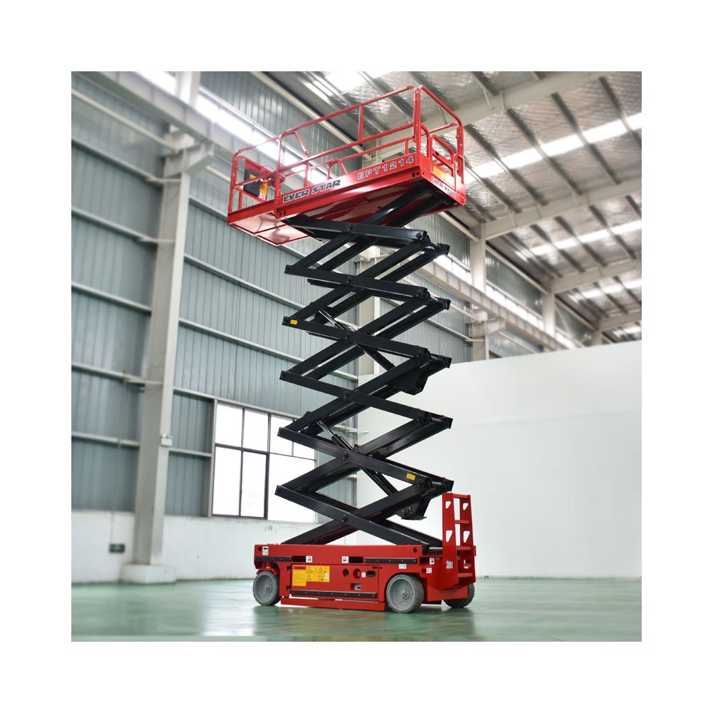 Auto Walking Lift 6m 8m10m 12m 14m Self Propelled Mobile Electric Scissor Lift Man Lift