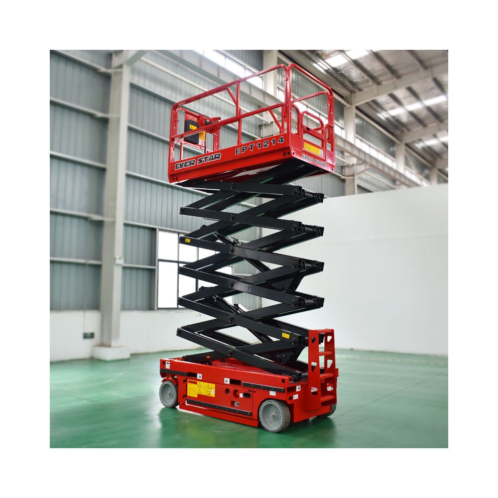 Auto Walking Lift 6m 8m10m 12m 14m Self Propelled Mobile Electric Scissor Lift Man Lift