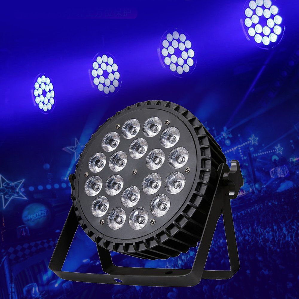 Professional 18 X 10W RGBW 4IN1 Slim LED Par Flat Stage Lighting Equipment Aluminum Body DMX512 Control DJ LED Light IP20