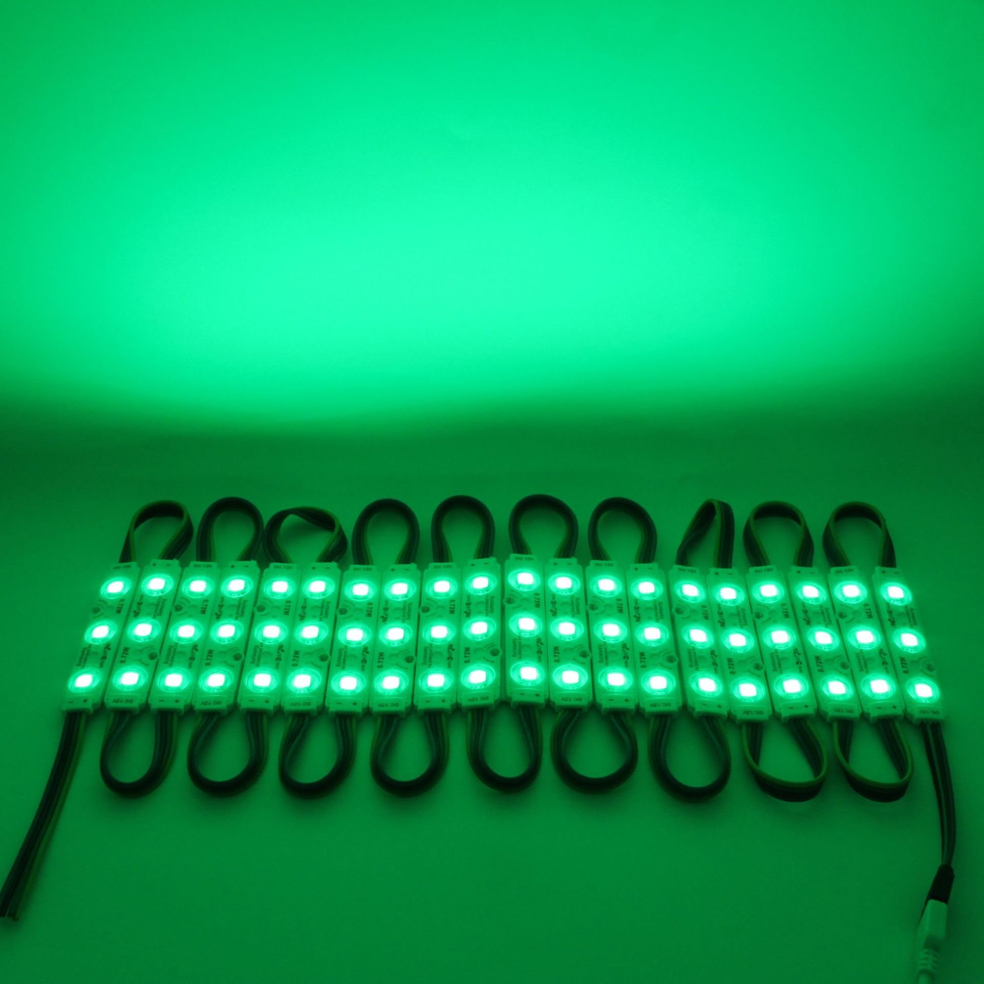 DC 12V SMD 5050 RGB 1.5W LED Module 75*15mm Outdoor IP65 Waterproof for Channel Letters With Lens Injection RGB LED Modules
