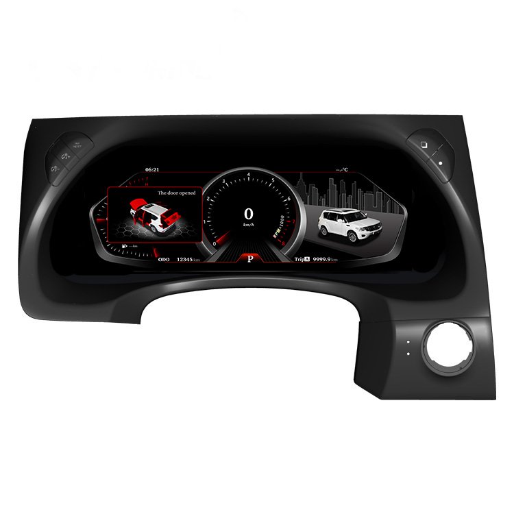 Upgrade LCD Instrument Panel for Nissan Patrol Y62 Car Auto Meter Linux System Speedometer CarPlay Dashboard Digital Cluster