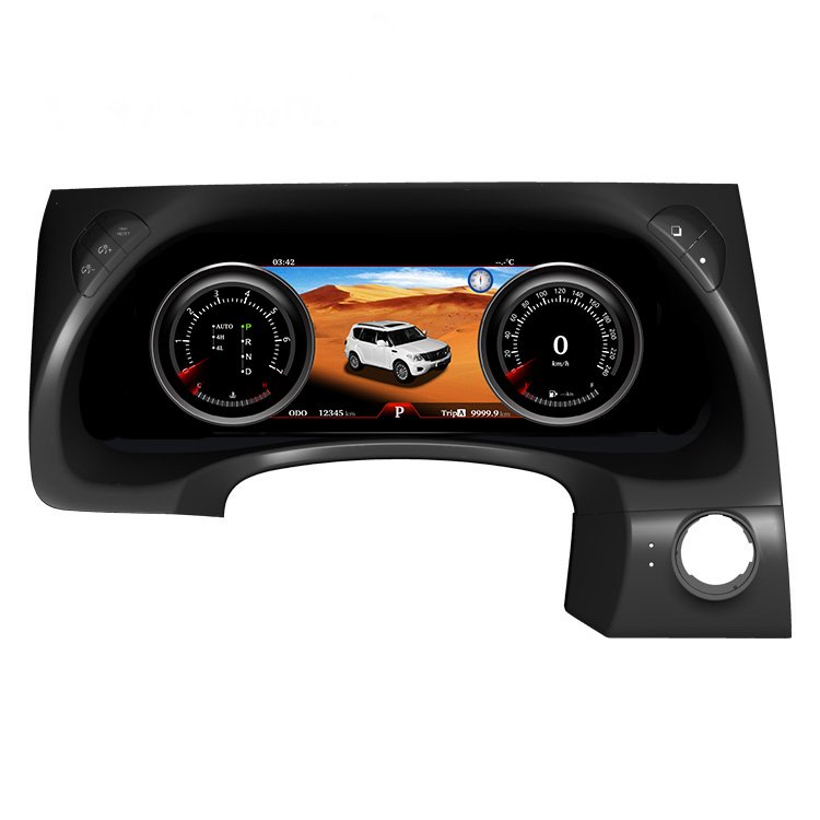 Upgrade LCD Instrument Panel for Nissan Patrol Y62 Car Auto Meter Linux System Speedometer CarPlay Dashboard Digital Cluster