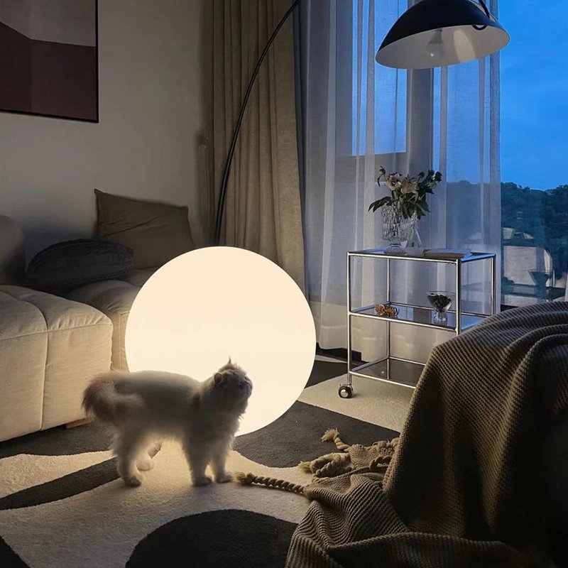 Warm and Romantic Round Lamp Floor Lamp Suitable for Living Room and Bedroom Lighting Decoration Ball Lamp