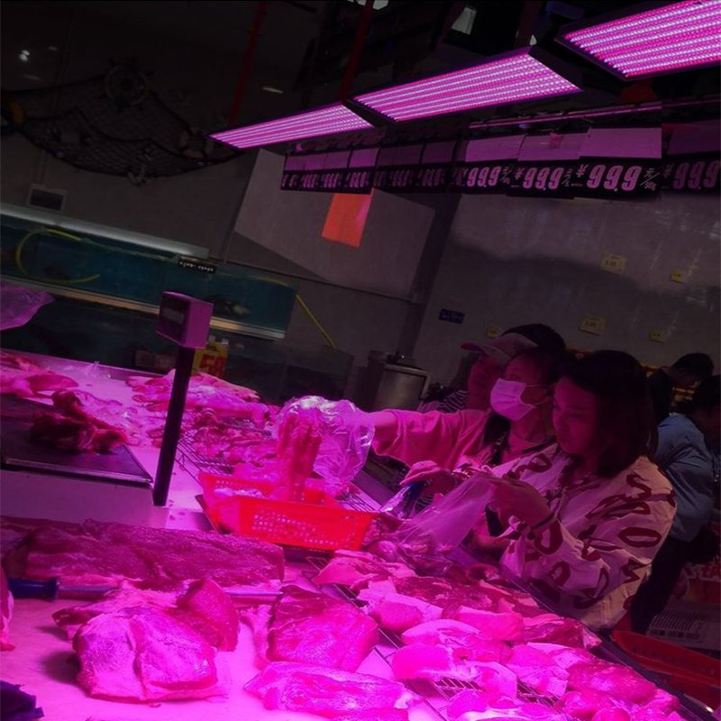 12V 85-265V LED Fresh Lamp Slat Light for Meat Pork Seafood Vegetables Fruit Cooked Food for Displaying Fresh Ingredients