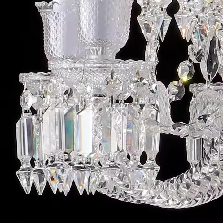Customized Decorative Crystal Chandelier Modern Luxury Large Hotel Lobby Modern Chrome Crystal Big Chandelier
