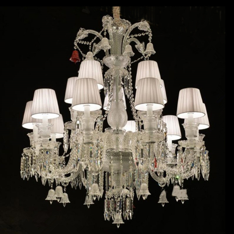 Customized Decorative Crystal Chandelier Modern Luxury Large Hotel Lobby Modern Chrome Crystal Big Chandelier