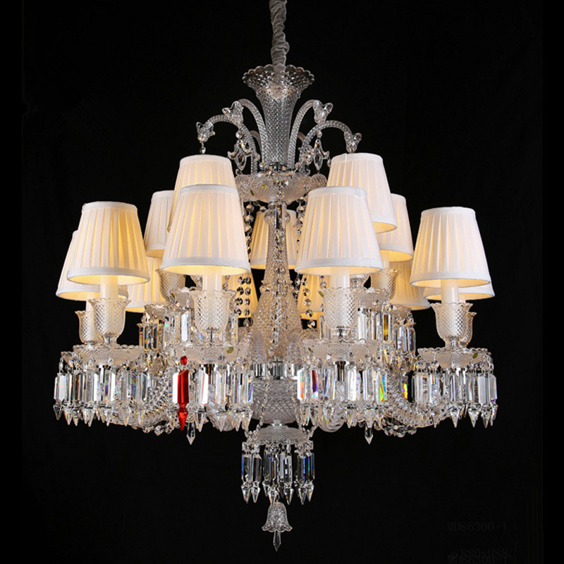 Customized Decorative Crystal Chandelier Modern Luxury Large Hotel Lobby Modern Chrome Crystal Big Chandelier