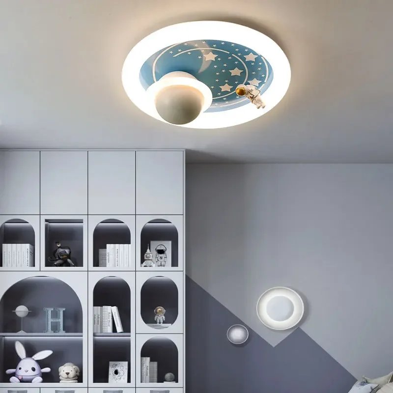 Planet Spaceman Ceiling Lamp 2022 Study and Bedroom Children's Room Combination Package