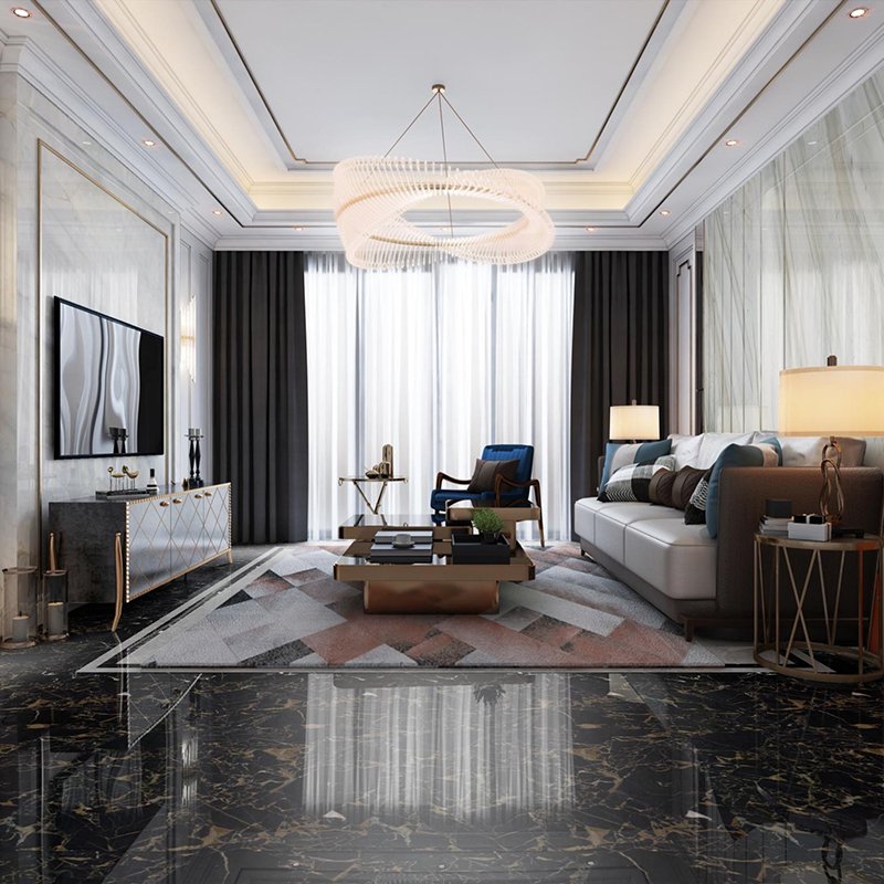 Best Luxury Villa Solution Contractor Custom Traditional Classic Living Room Royal 3d Interior Design
