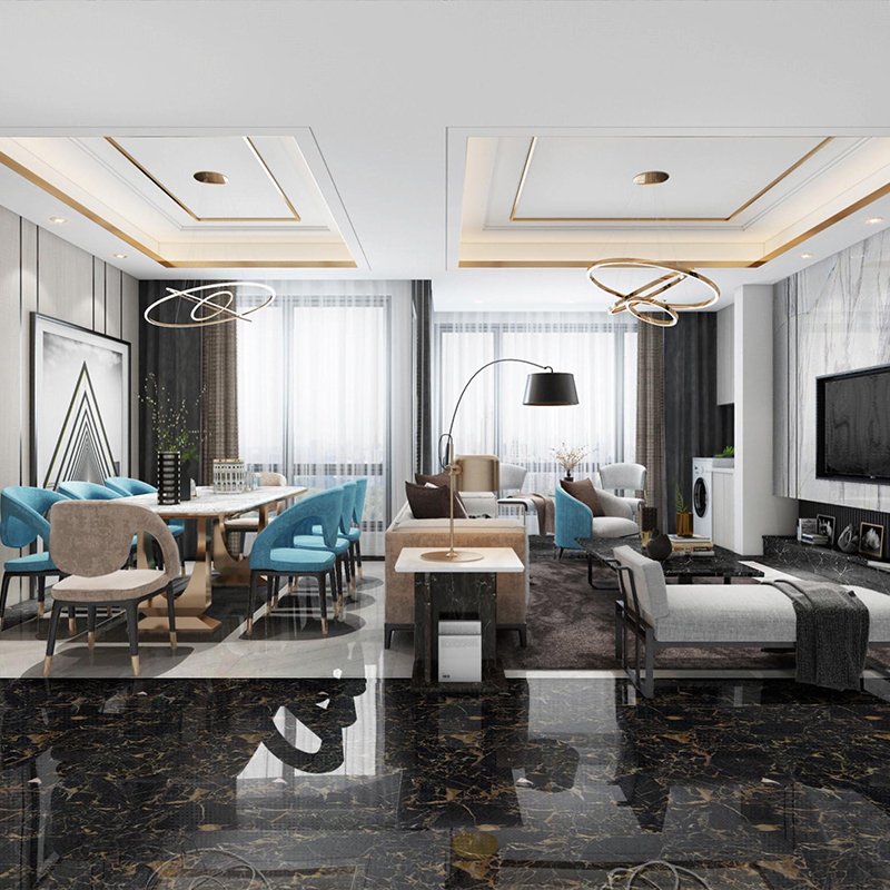 Best Luxury Villa Solution Contractor Custom Traditional Classic Living Room Royal 3d Interior Design