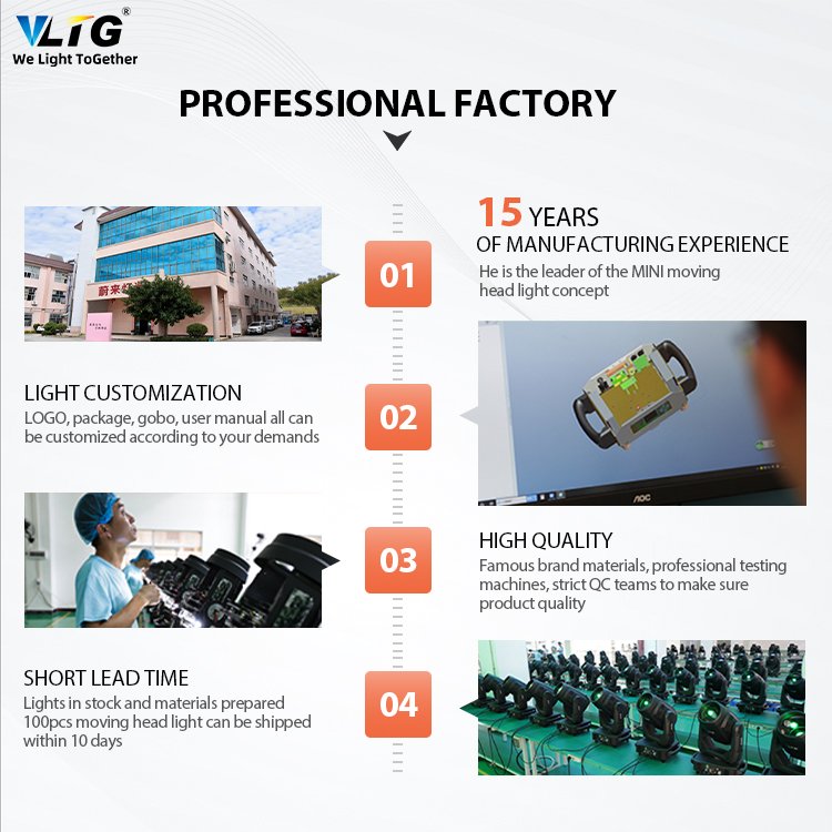 VLTG Mini Stage DJ Disco Light 250W Sharpy DMX 512 Beam 250 Moving Head Light Hotel Wedding Dance