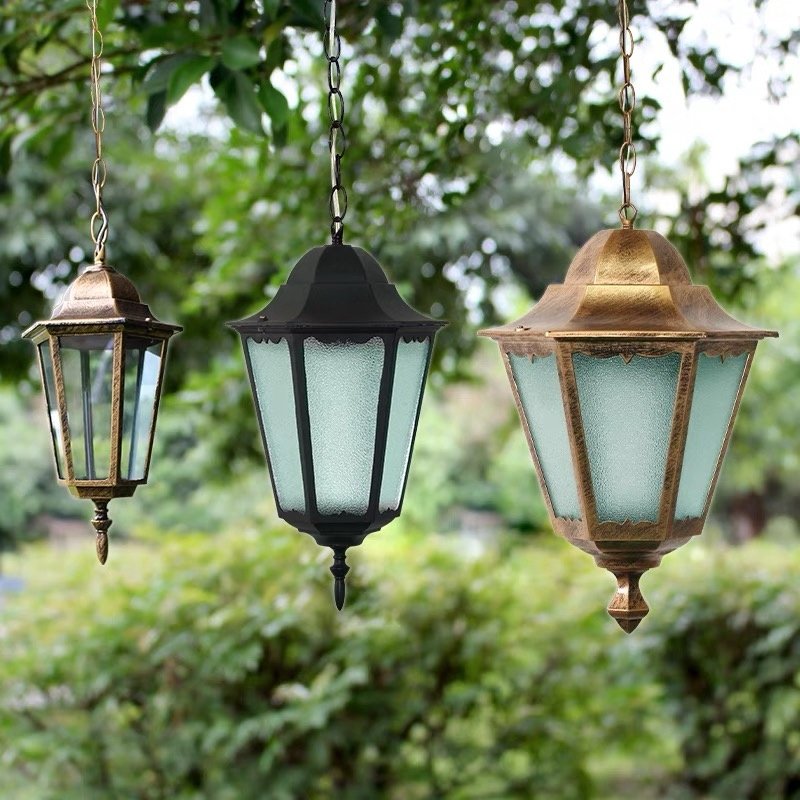 American Waterproof Chandelier Outdoor Corridor Balcony Ceiling Light Courtyard Porch Arbor Outdoor Chandelier Waterproof