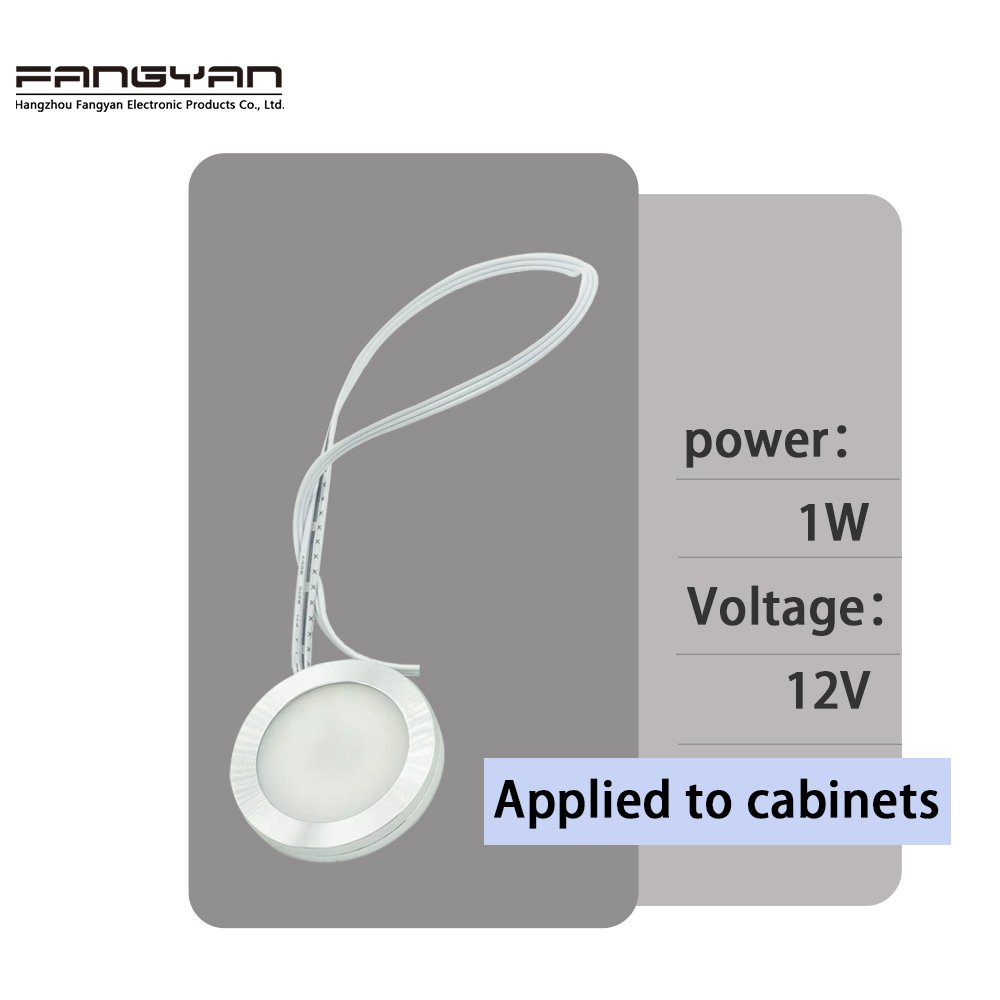 Wholesale DC12V 1W Ultra Thin Camper Van Caravan Motorhome RV Lighting Set Reading Lamp Under Cabinet Circular LED Puck Lights