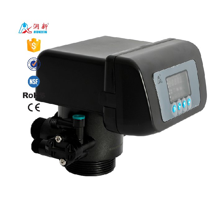 Ceramic Disk LED Automatic Water Softener Valve 1'' F63C3 with Meter Type Valve