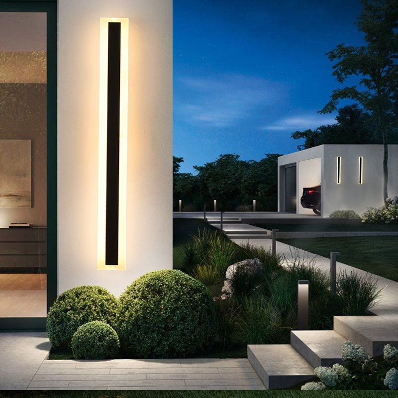 Balcony Terrace Decoration Lighting Lamp 1light Led Acrylic Waterproof Outdoor Wall Light for Garden Living Room Wall Washer