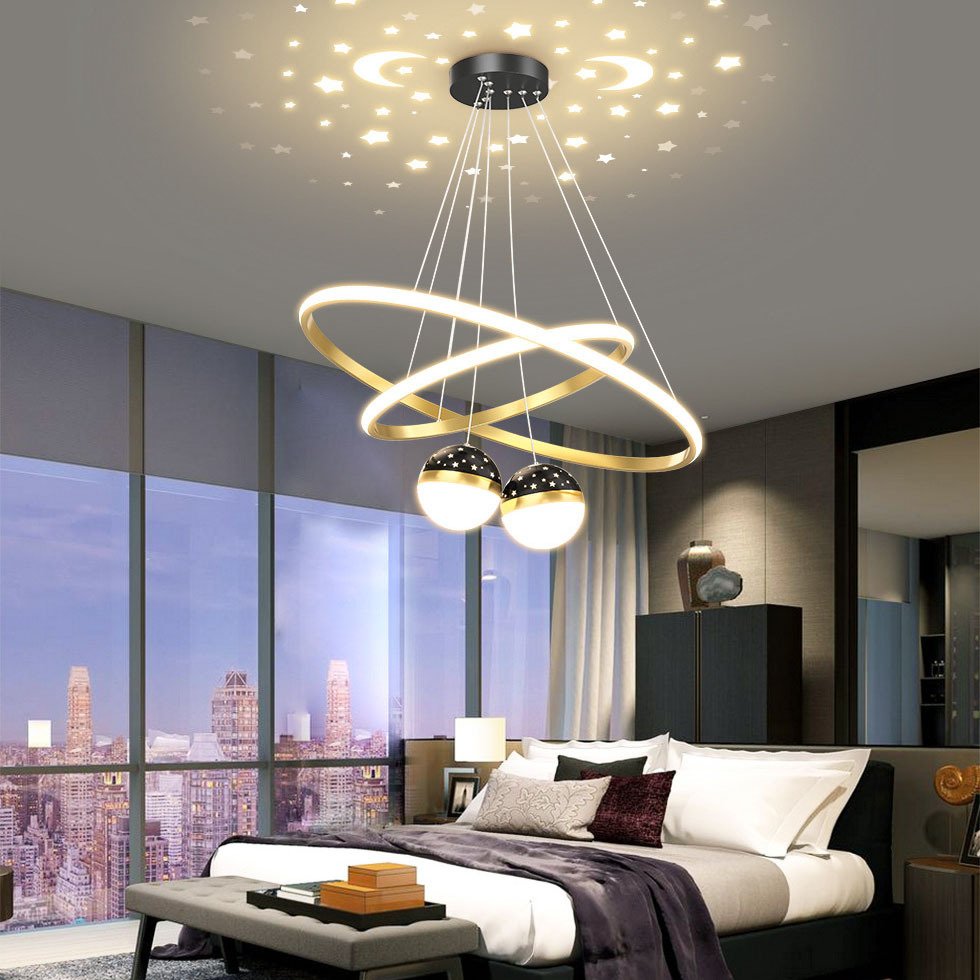 Living Room Modern Simple Lighting Network Red Light Luxury Nordic Chandelier With New Chinese Bedroom Dining Room Chandelier