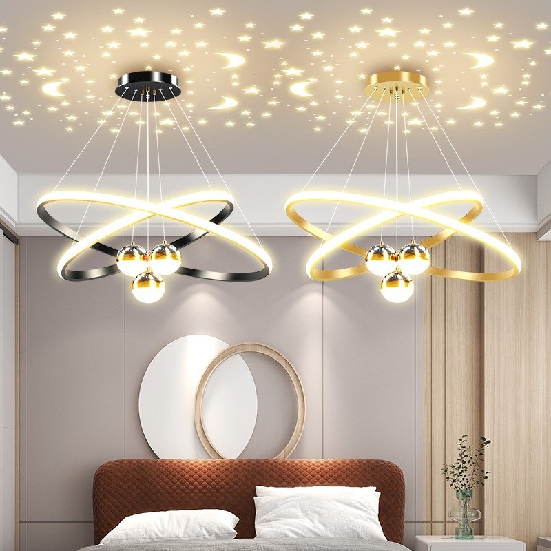 Living Room Modern Simple Lighting Network Red Light Luxury Nordic Chandelier With New Chinese Bedroom Dining Room Chandelier