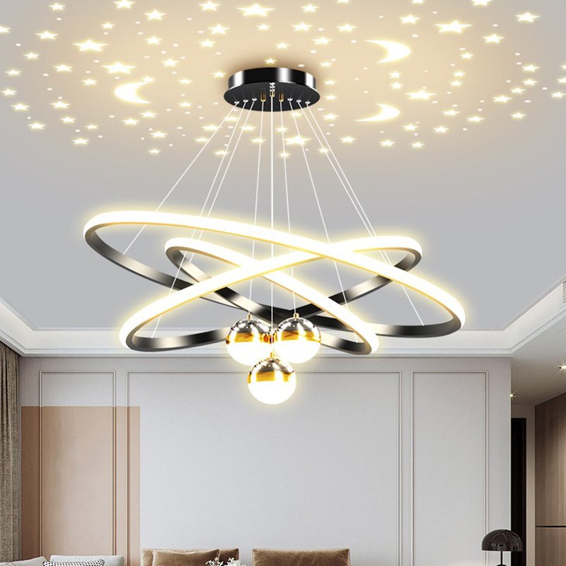 Living Room Modern Simple Lighting Network Red Light Luxury Nordic Chandelier With New Chinese Bedroom Dining Room Chandelier