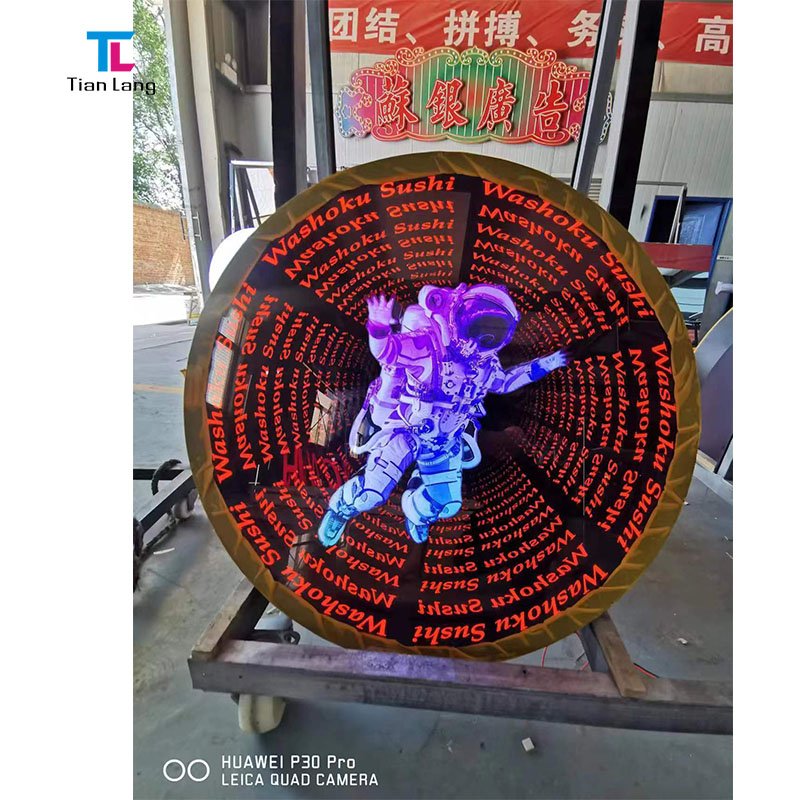 Customization bar Decoration Acrylic LED Illusion Infinity Mirror 3d Unlimited Abyss Mirror Tea Table