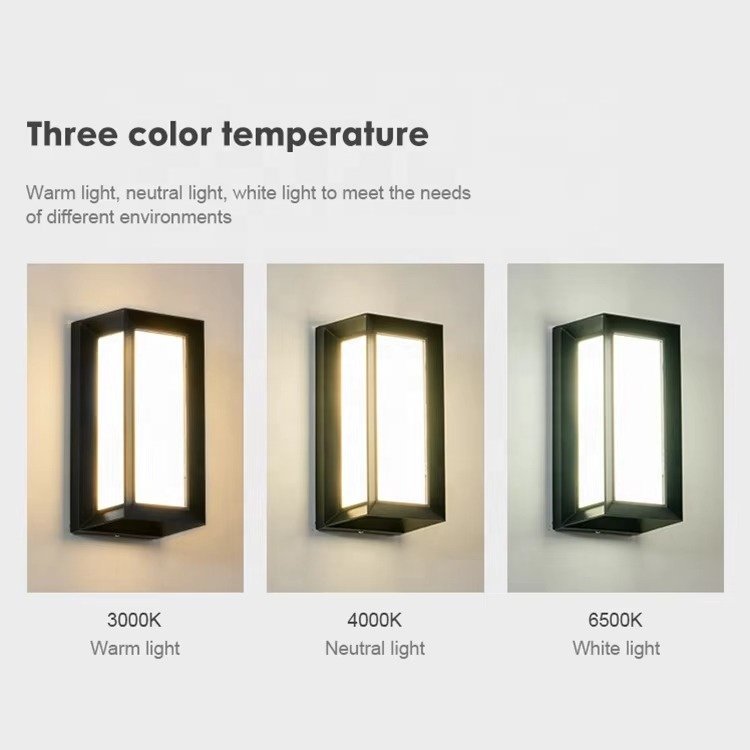 Modern Garden Balcony Gate Fence Lighting Fixture 9W Modern Hotel Background Waterproof LED Wall Light