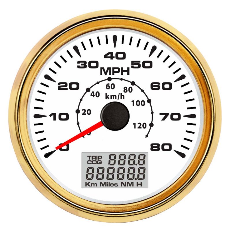 80mph Classical GPS Speedometer Odometer for Car Boat Truck Auto Meter Analog Gauge