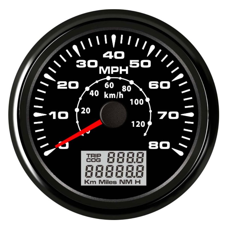 80mph Classical GPS Speedometer Odometer for Car Boat Truck Auto Meter Analog Gauge