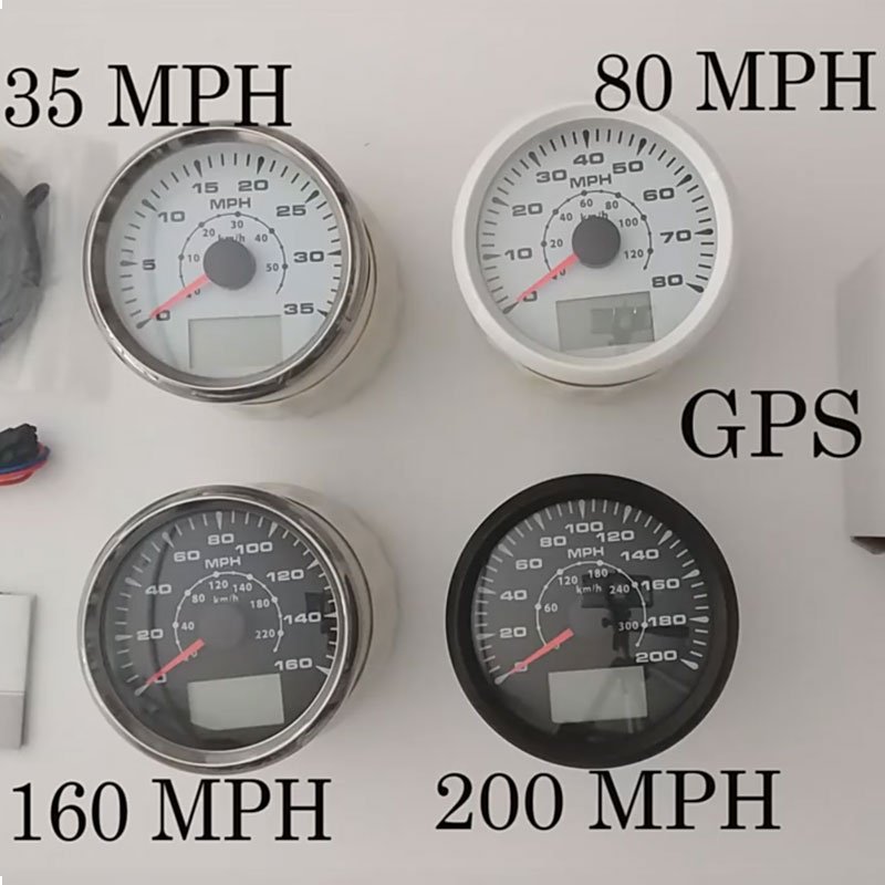 80mph Classical GPS Speedometer Odometer for Car Boat Truck Auto Meter Analog Gauge